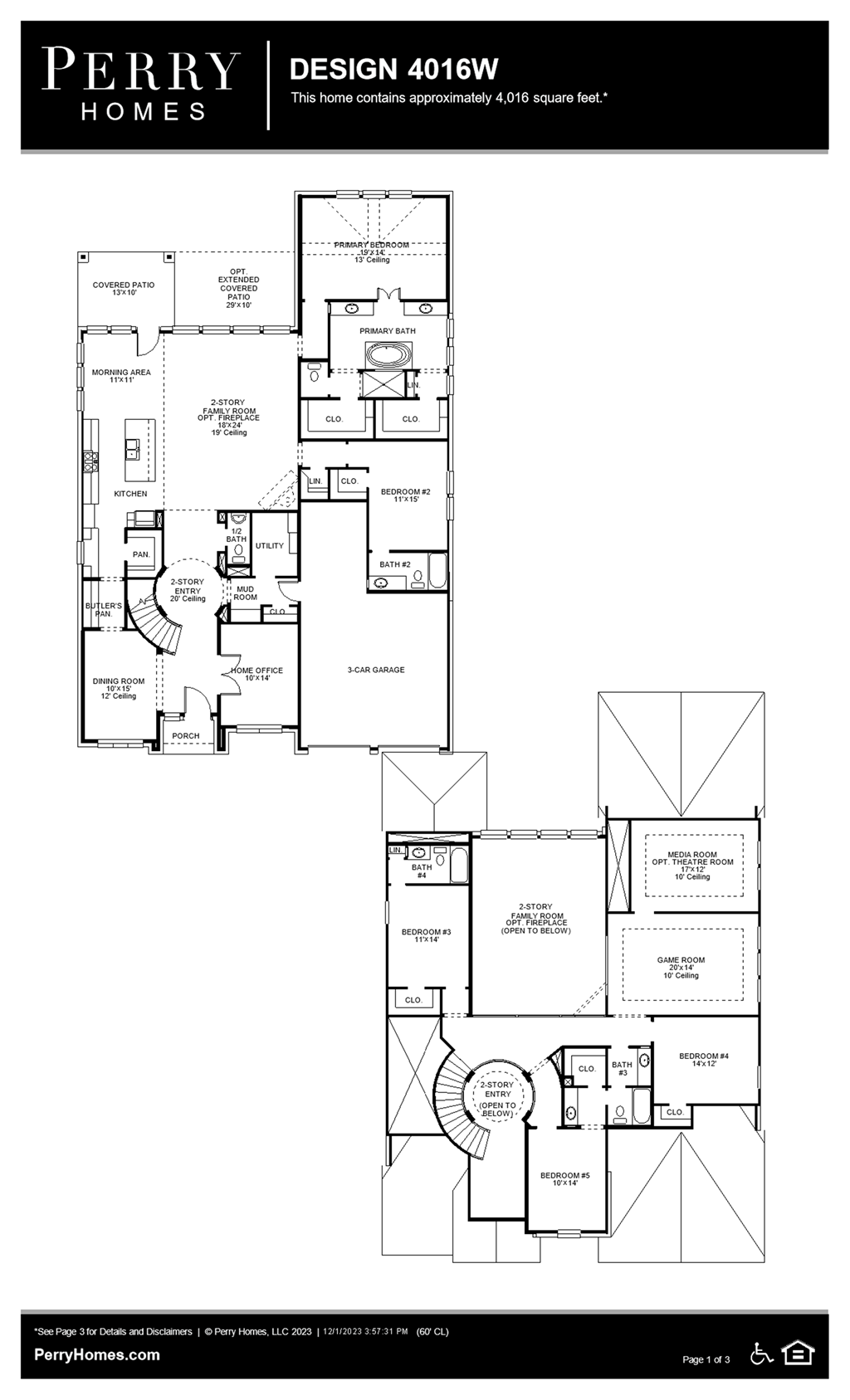 Floor Plan for 4016W