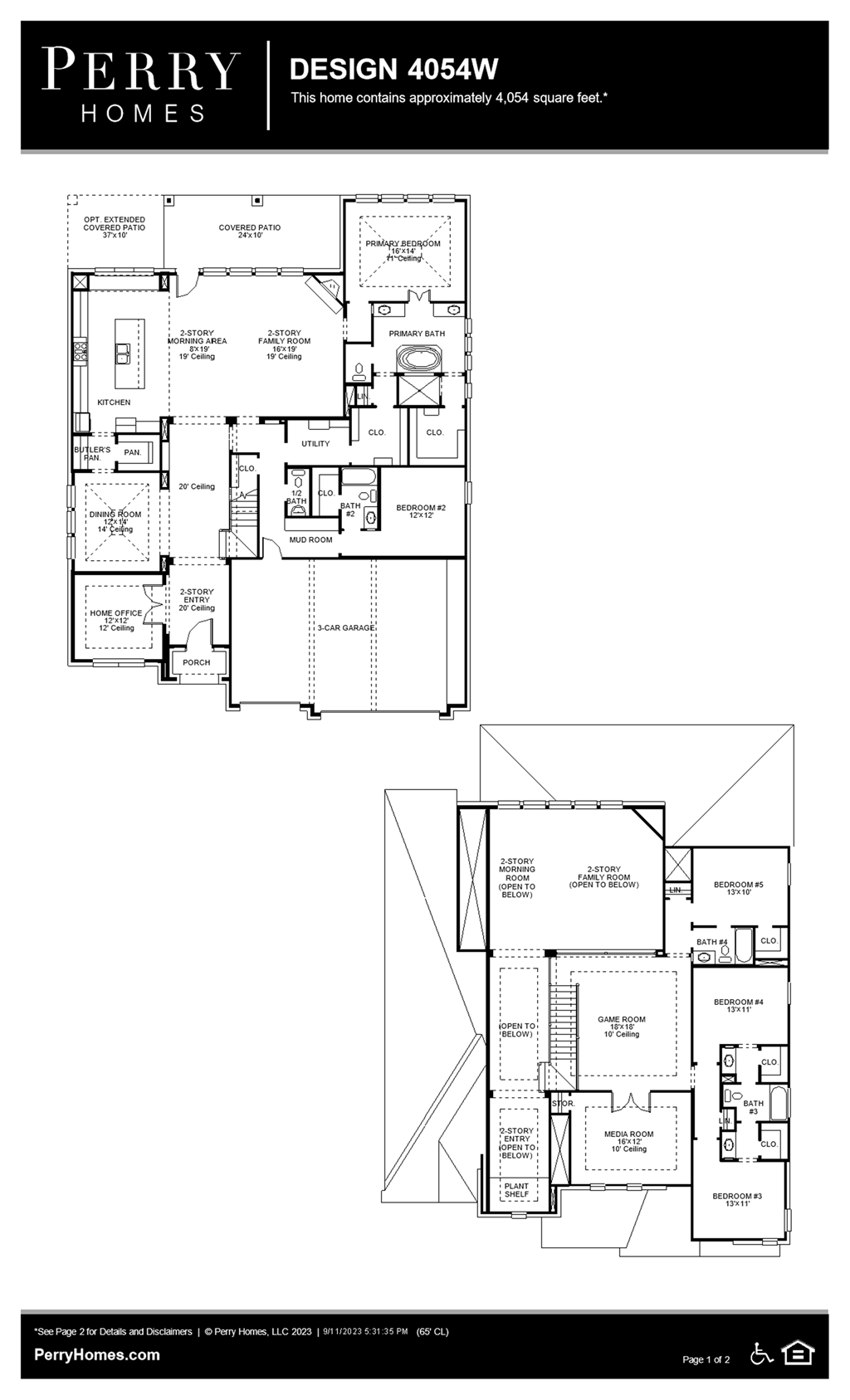Floor Plan for 4054W