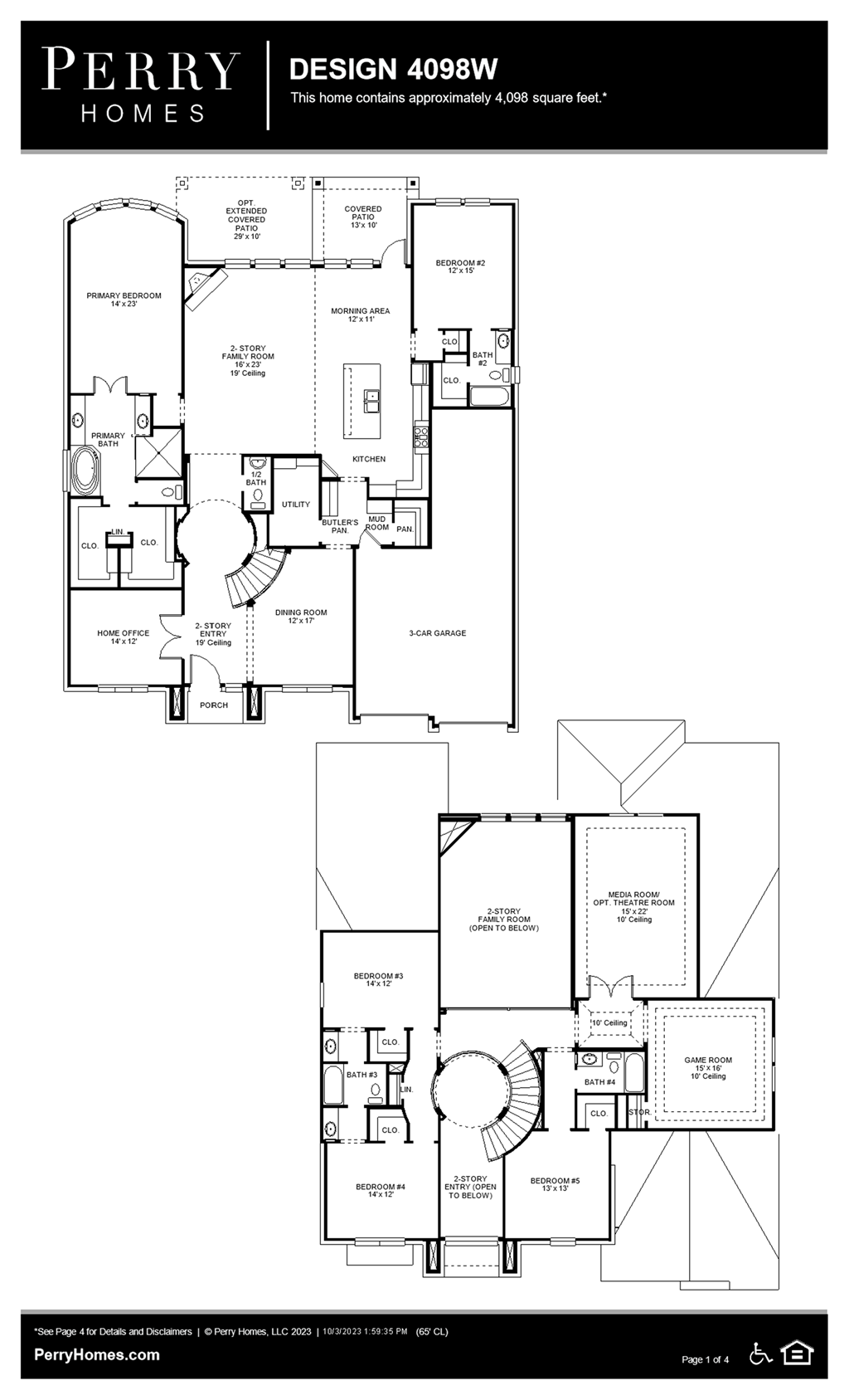 Floor Plan for 4098W
