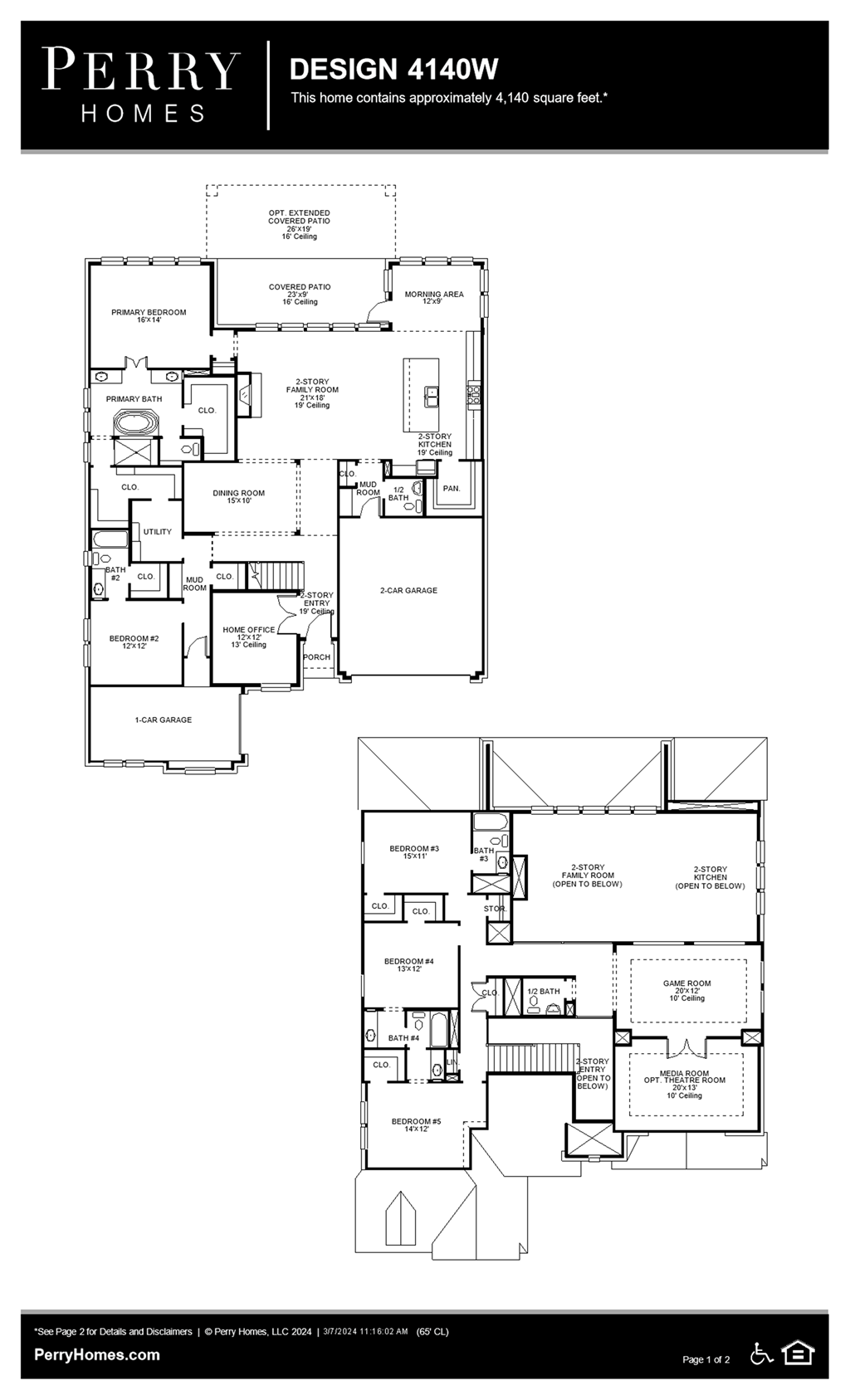 Floor Plan for 4140W