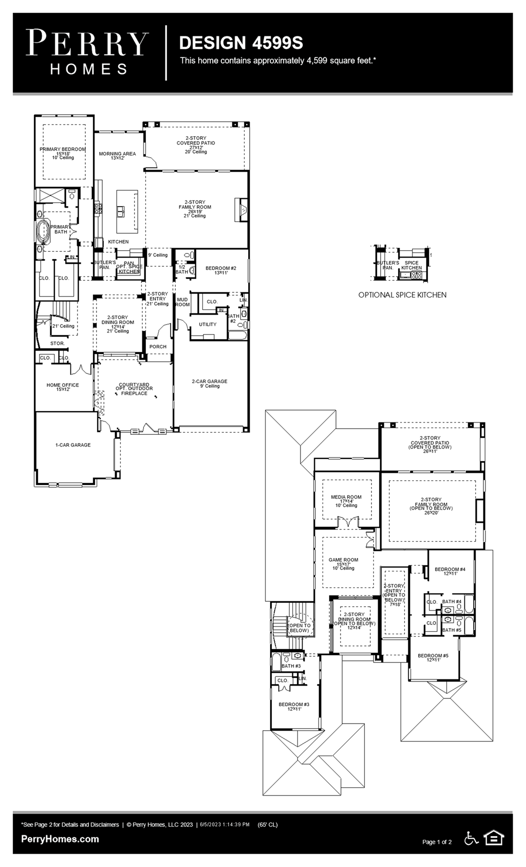 Floor Plan for 4599S