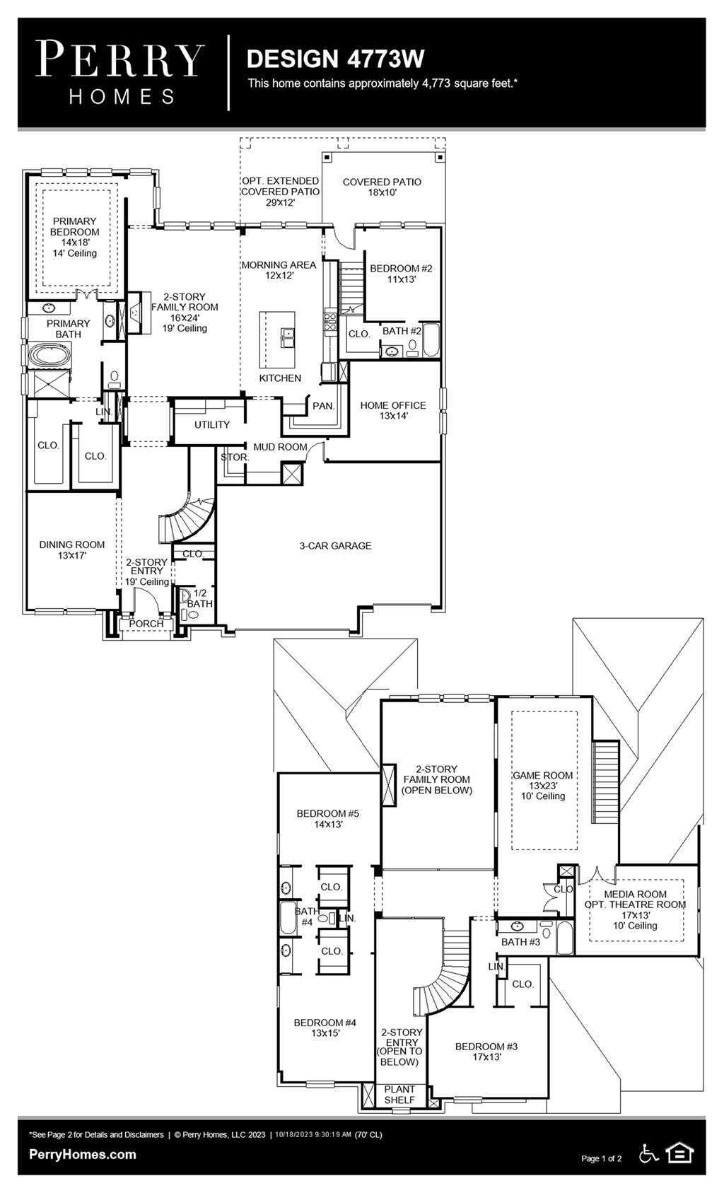 Floor Plan for 4773W