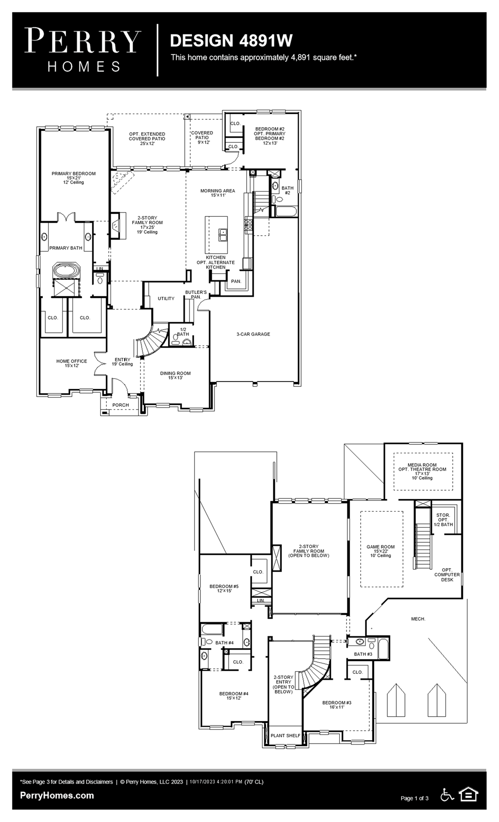 Floor Plan for 4891W