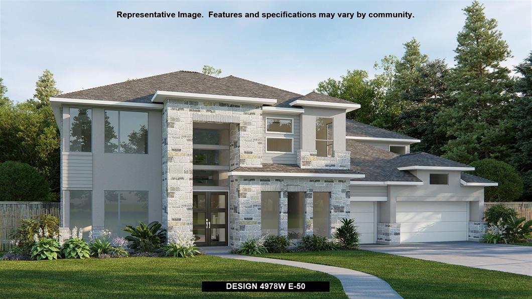 New Home Design, 4,978 sq. ft., 5 bed / 4.5 bath, 4-car garage