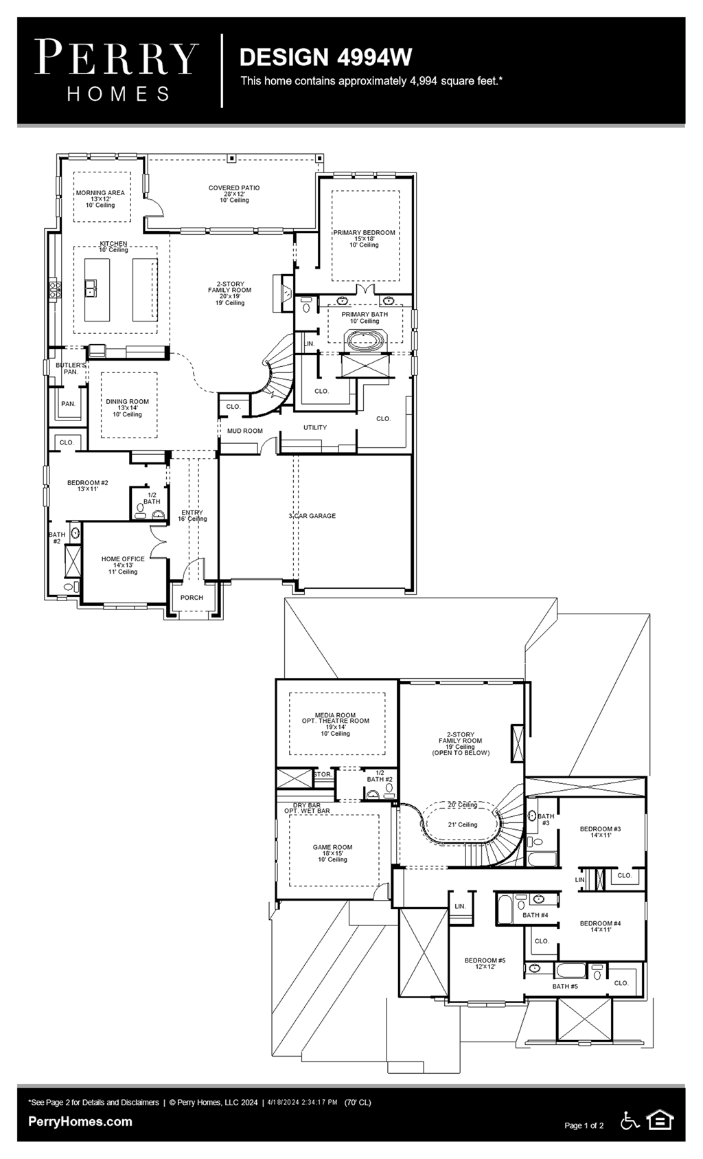 Floor Plan for 4994W