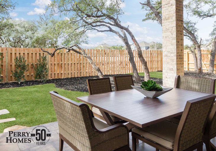 Outdoor Patio with Table and Seats