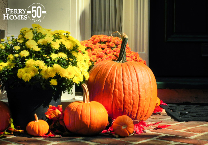 Using pumpkins and flowers to Improve the fall curb appeal